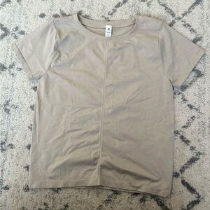 Yogalicious Seamless Bridgett Short Sleeve Top Beige XL Stretch